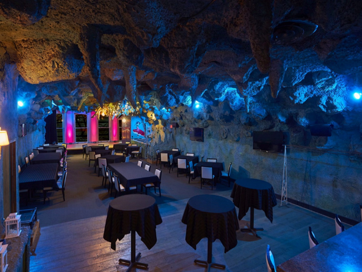 Blue Grotto lounge from the stage