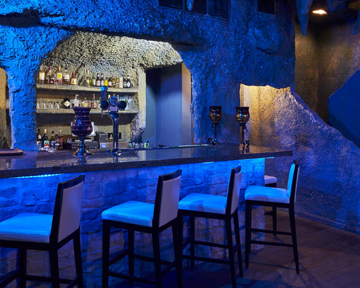 Licensed bar inside the Blue Grotto