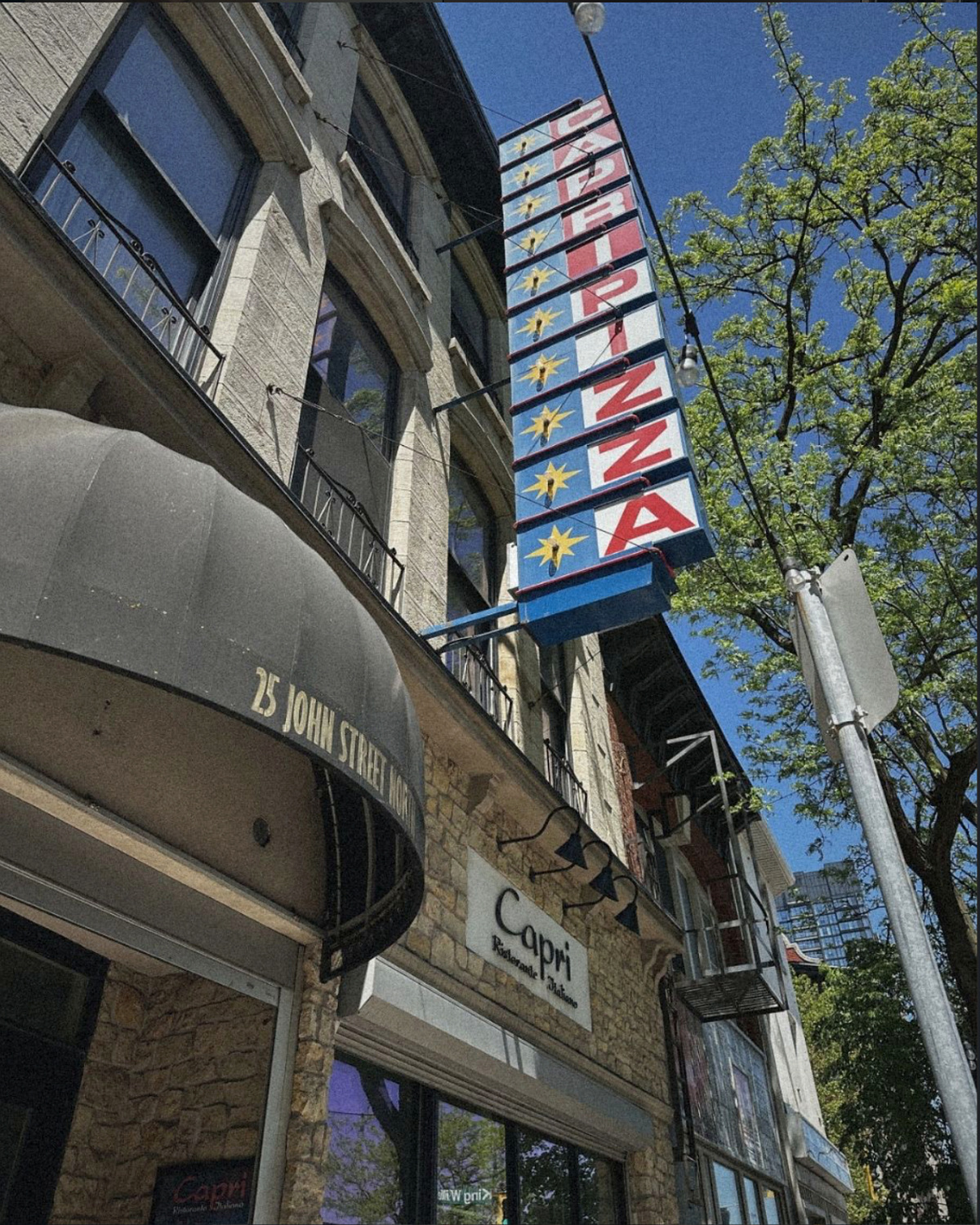Historic Capri sign on John Street North
